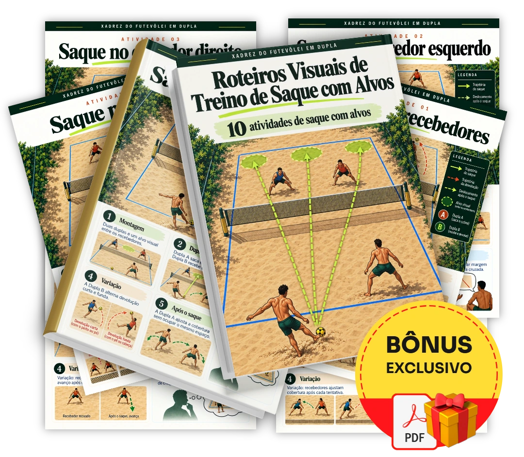 Roteiros Visuais de Treino de Saque com Alvos
